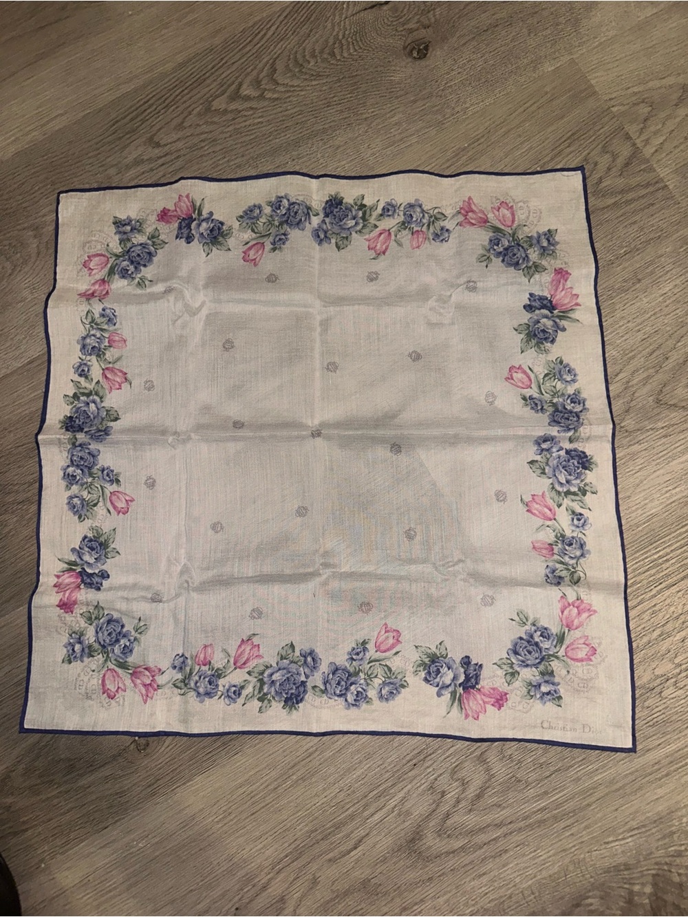 Christian Dior Handkerchief Neckerchief Bandana Scarf